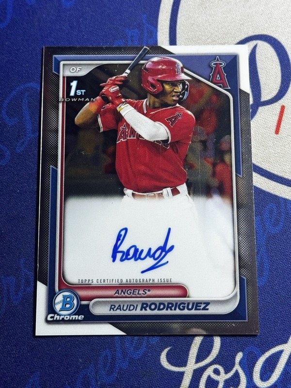 RAUDI RODRIGUEZ 2024 1st Bowman Chrome Prospect AUTO #CPA-RR Angels