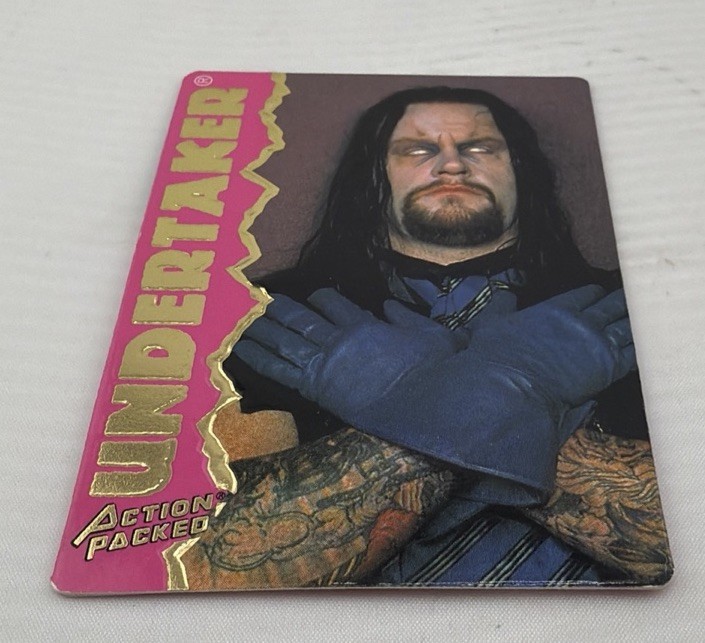 1995 Action Packed WWF Undertaker #2 PSA 5 WWE. view 2