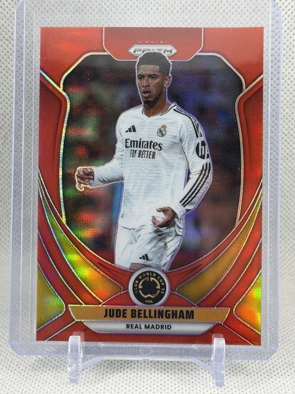 2025 Panini Prizm FIFA Club World Cup Prizms Red #163 Jude Bellingham 052/199
