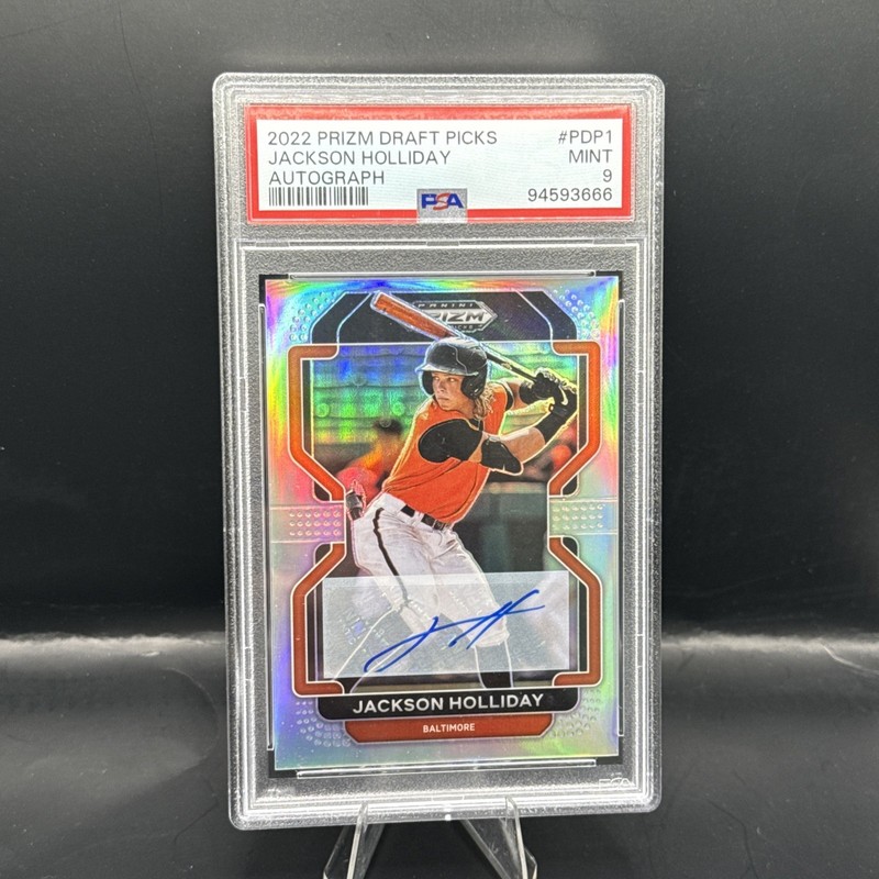 2022 Panini Prizm Draft Picks - Jackson Holliday Silver Prizm Autographs view 1