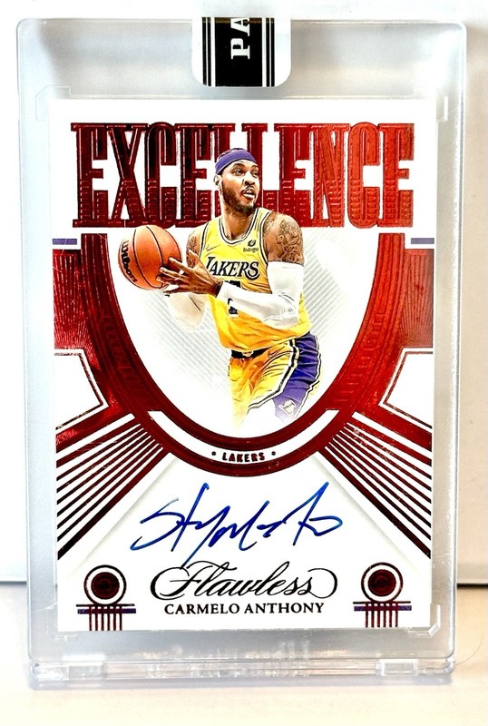 2022 Panini Flawless 1/1 Autographed Carmelo Anthony Sealed