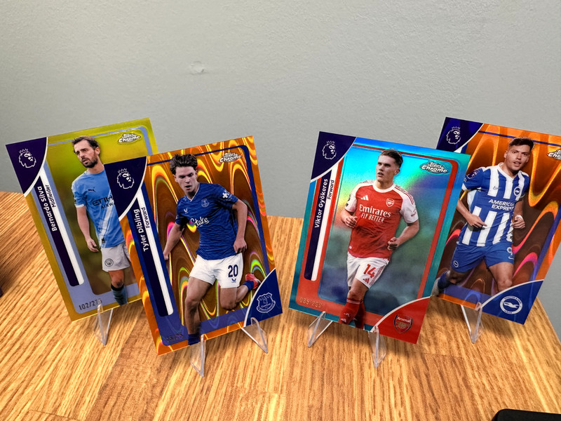 2025-26 Topps Chrome Premier League Numbered Refractor Pick Your Card Save 10%!