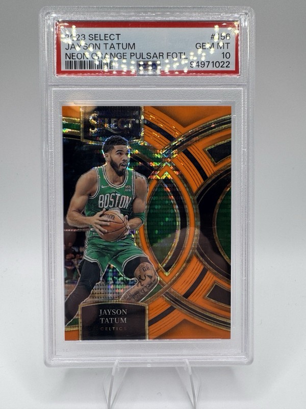 2023-24  Panini Select - Premier Jayson Tatum #156 Orange Pulsar /15