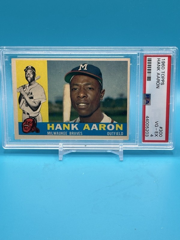 1960 Topps #300 Hank Aaron PSA 4 CENTERED