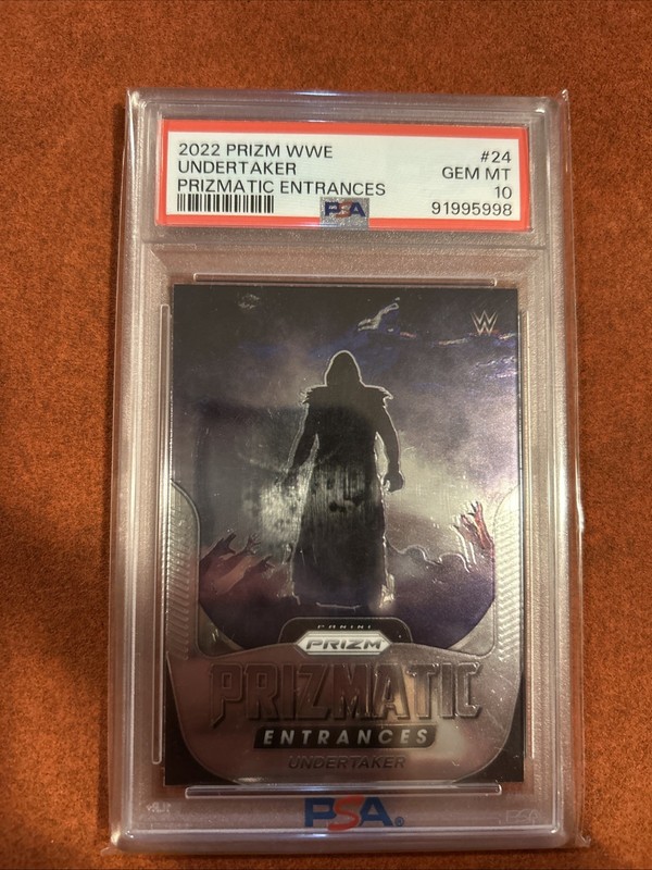 Undertaker 2022 WWE Prizm Prizmatic Entrances #24 PSA  10 GEM MINT 💎 💎