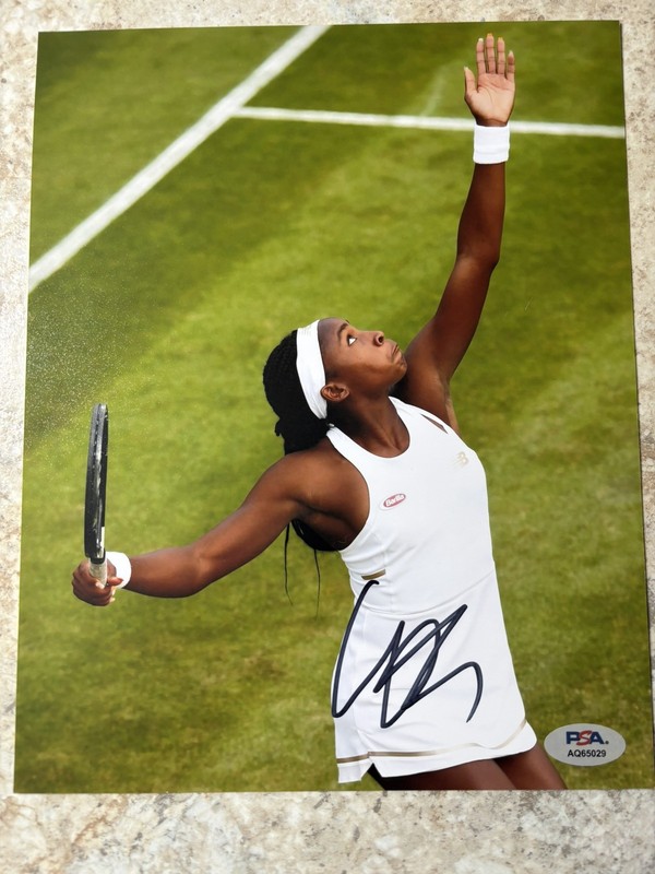 Coco Gauff SIGNED 8x10 Photo PSA COA AUTOGRAPH US Open