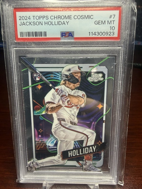 Jackson Holliday 2024 Topps Cosmic Chrome Cosmic #7 PSA 10 Rookie RC GEM MINT