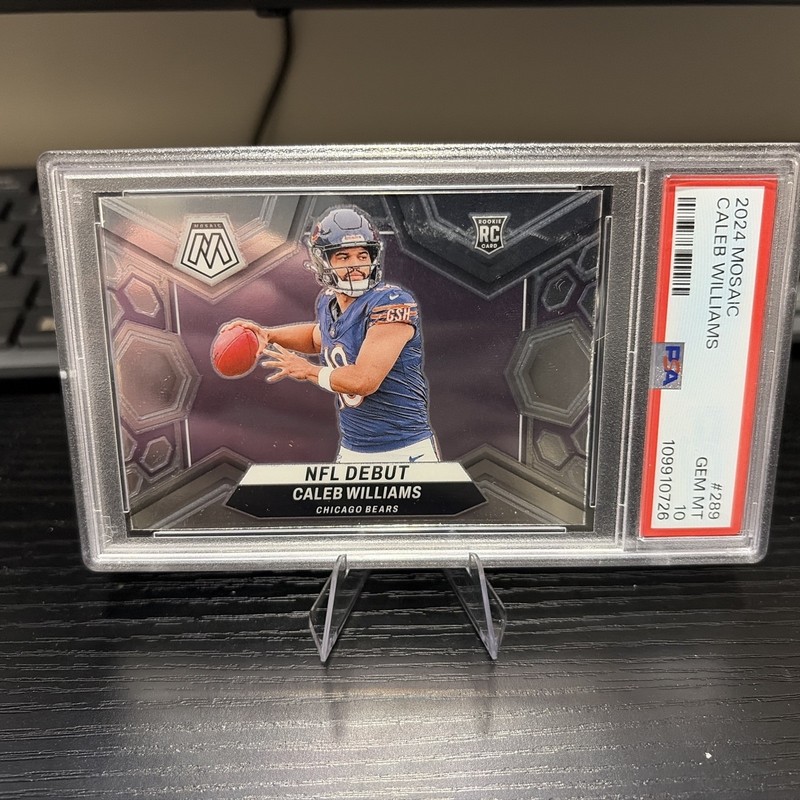 2024 PANINI MOSAIC #289 CALEB WILLIAMS ROOKIE RC PSA 10 view 1