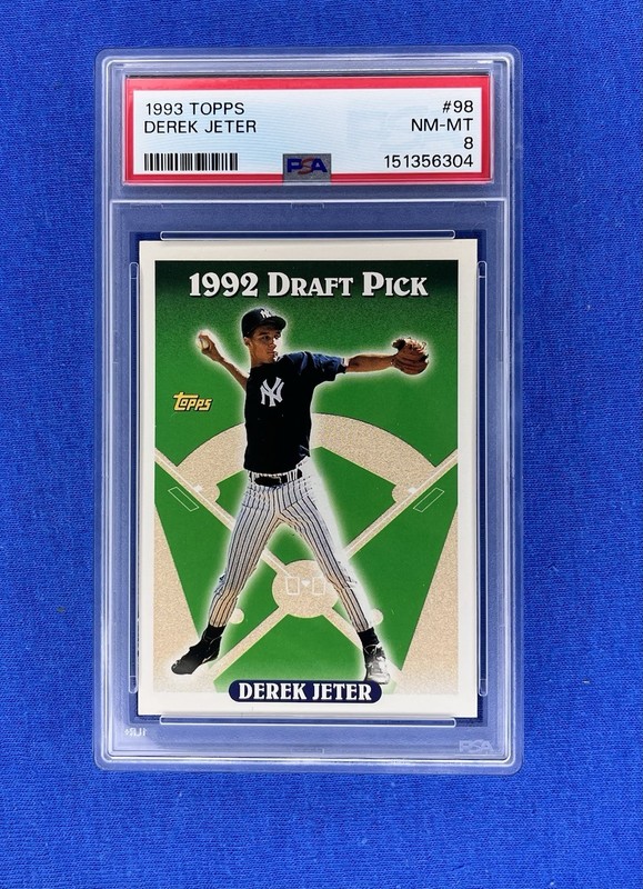 1993 Topps - Derek Jeter #98  (RC) PSA 8