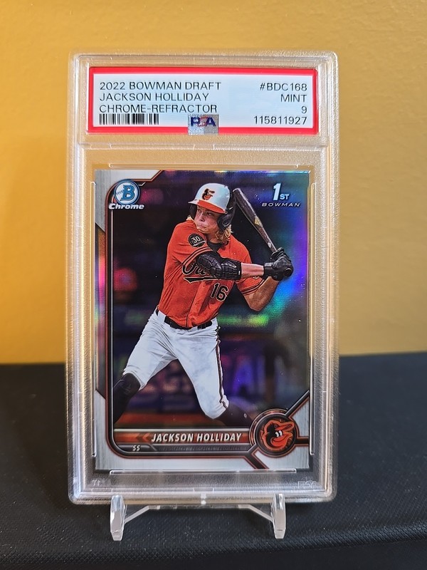2022 Bowman Draft Jackson Holliday 1st Bowman Refractor PSA 9 #BDC-168