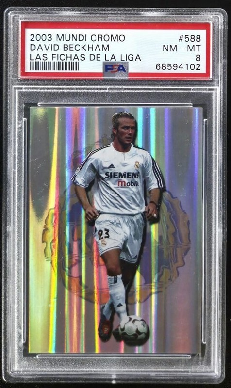 2003 Mundicromo David Beckham Las Fichas De La Liga #588 PSA 8