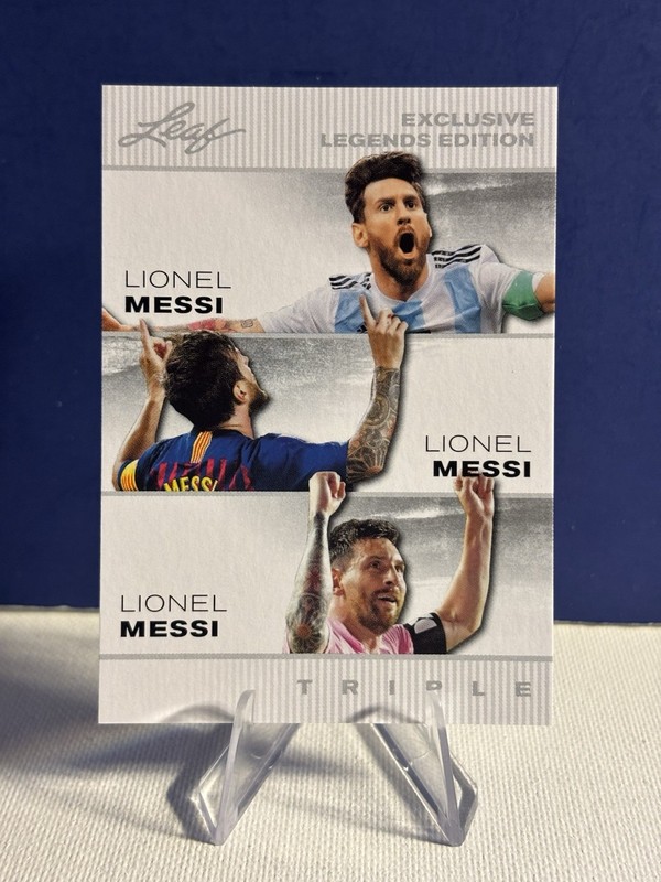 MESSI MESSI MESSI Argentina 2024 "Special Release" Triple Edition Soccer Card