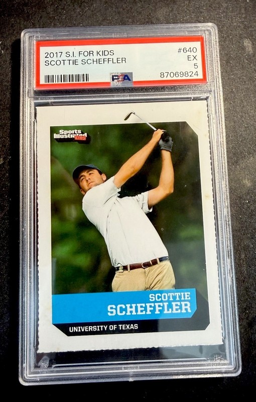 2017 Sports Illustrated For Kids #640 Scottie Scheffler Rookie RC PSA 5 RARE!!!