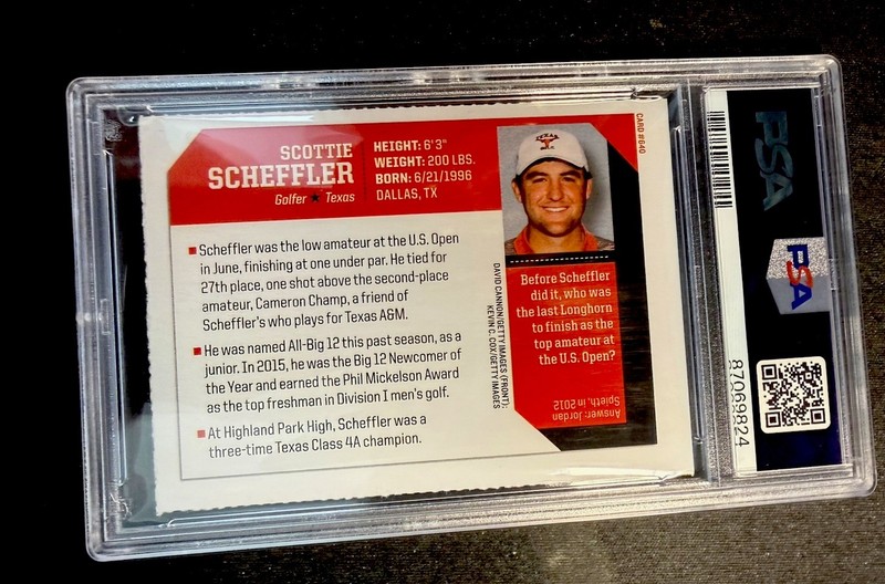 2017 Sports Illustrated For Kids #640 Scottie Scheffler Rookie RC PSA 5 RARE!!! view 2