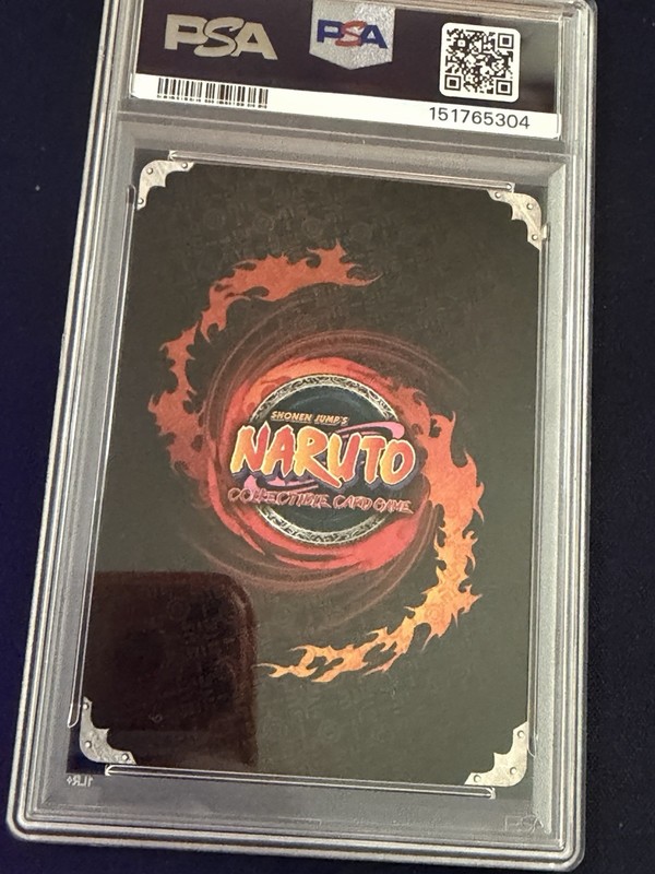 Naruto CCG Sasuke Uchiha 116 Cos Diamond Foil 1st Edition PSA 9 Mint Pop 2 view 2