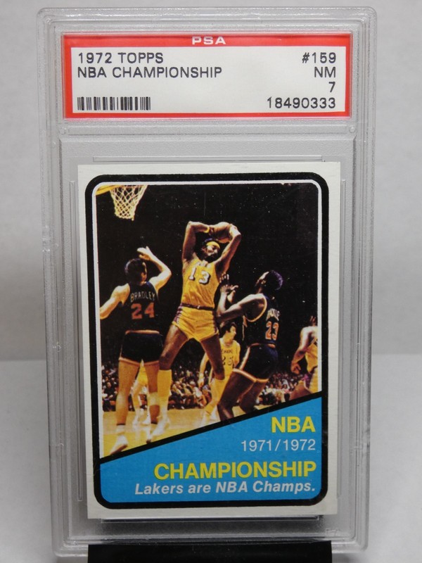 1972 Topps #159 NBA Championship Wilt Chamberlain PSA 7