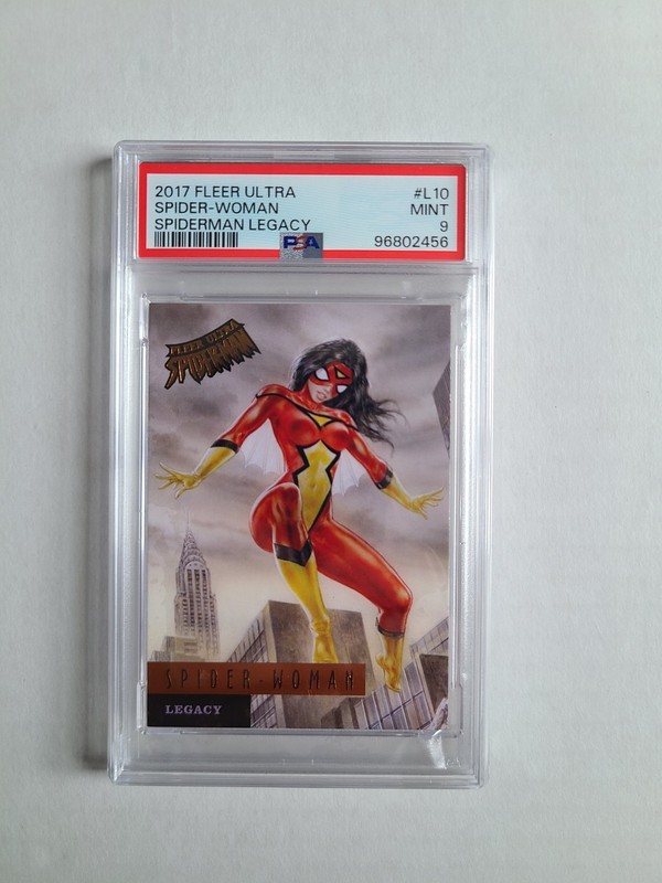 2017 Spider-Woman PSA 9 MINT Marvel Legacy Card #L10 Beautiful Card! view 2