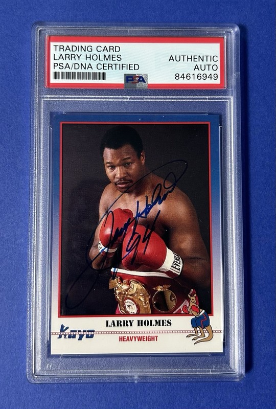 Larry Holmes PSA/DNA Certified Authentic Auto Trading Card