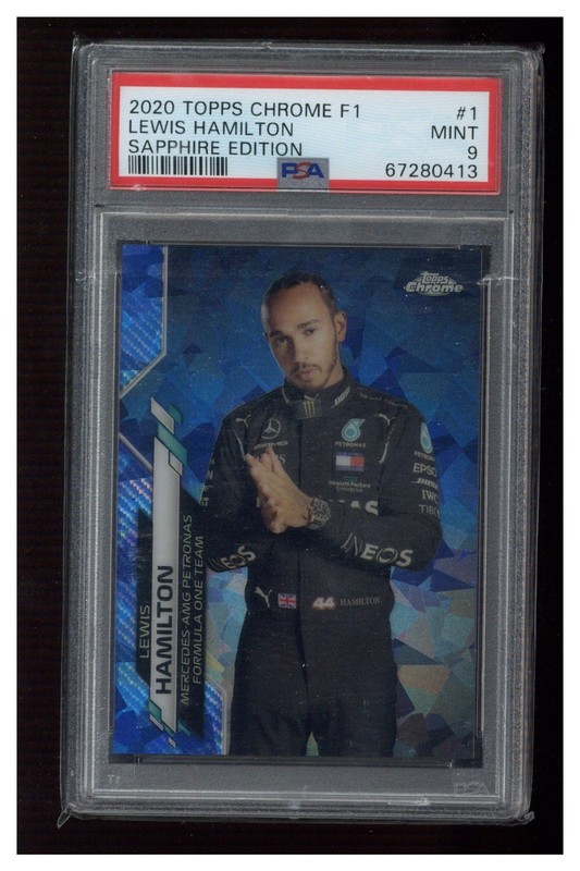 2020 Topps Chrome Sapphire Edition Formula 1 - F1 Racers Lewis Hamilton #1 (RC)