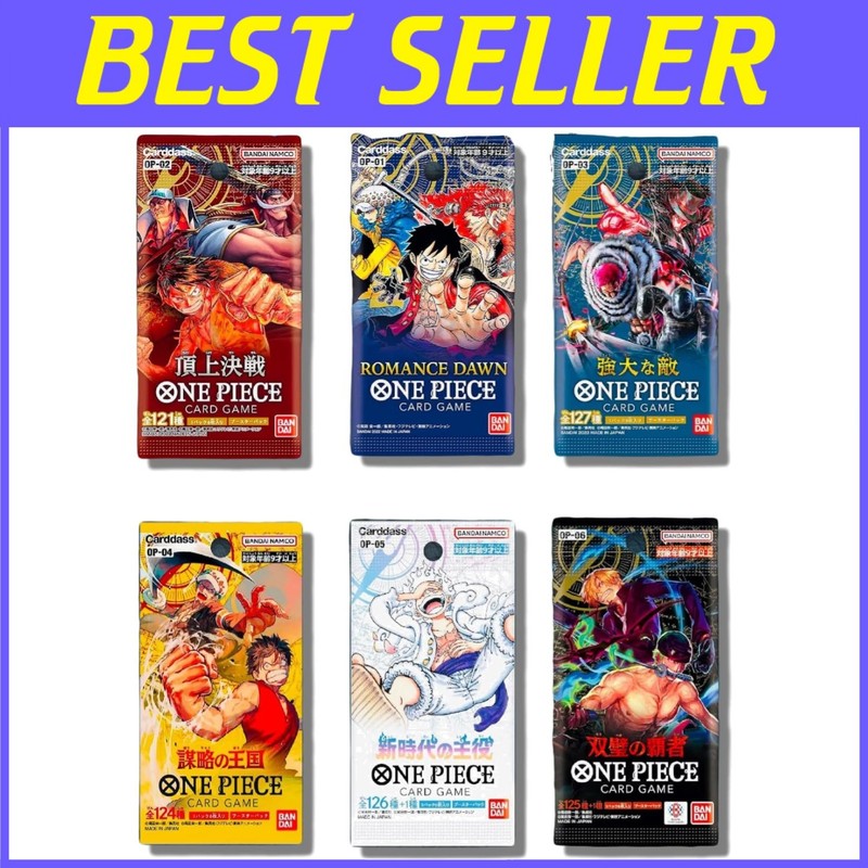 Authentic Graded One Piece Cards - 6 Sealed Packs Collection-*
