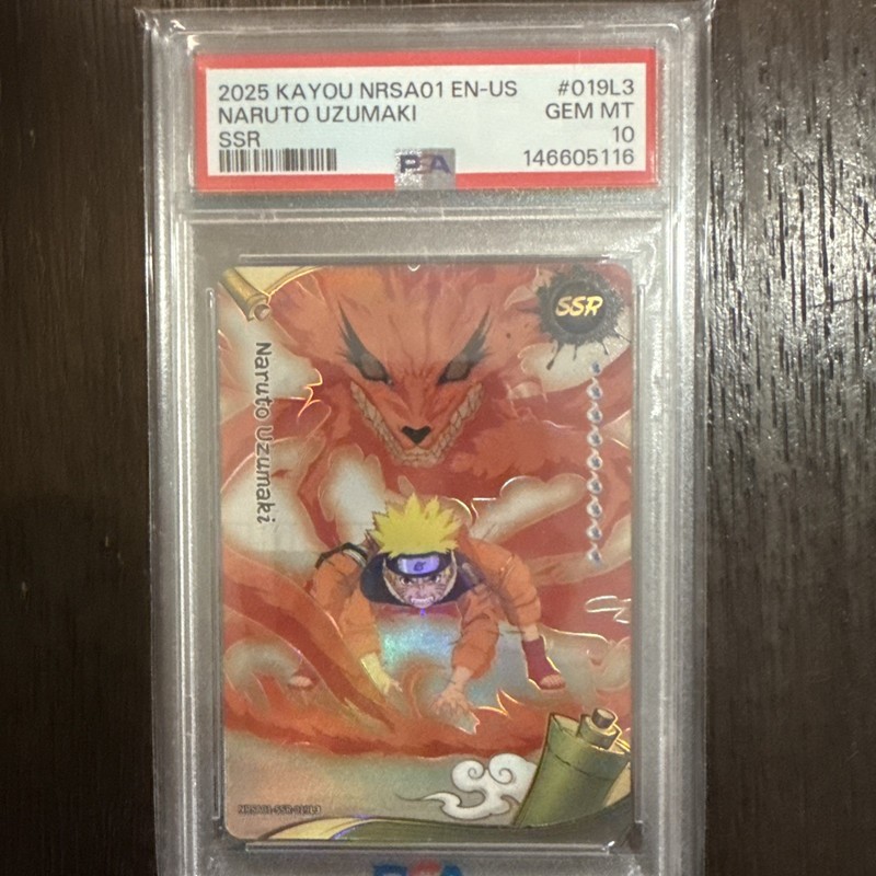 2025 Kayou NRSA01 EN-US Naruto Uzumaki SSR #019L3 POP 12 PSA 10 Gem Mint