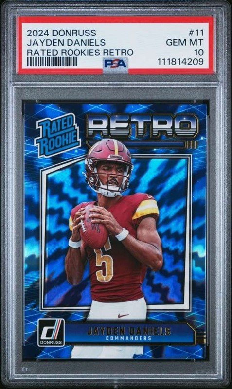 2024 Donruss - Rated Rookies Retro #11 Jayden Daniels PSA PSA 10 SN111814209