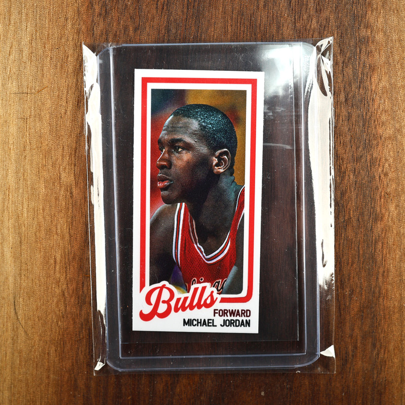 Michael Jordan Rookie RC Supermini NO 1986 Fleer Basketball Card - 1/3