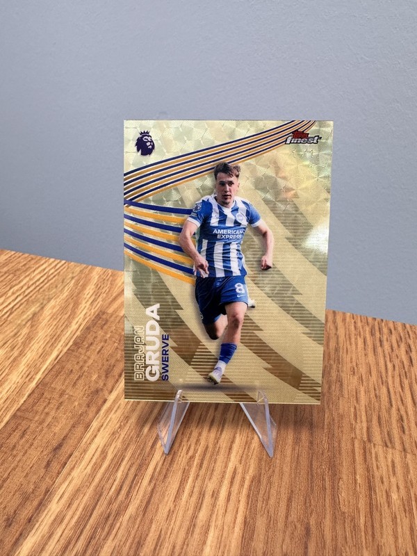 2026 Topps Finest EPL Brajan Gruda Swerve SUPERFRACTOR 1/1 - Brighton