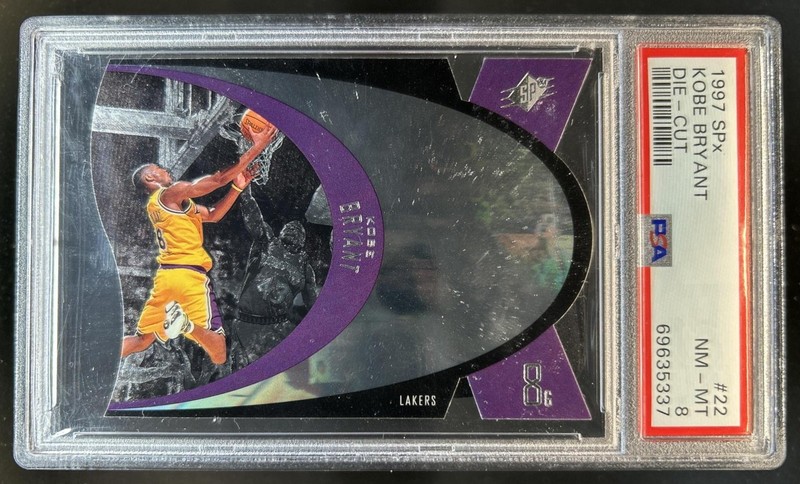 1997-98 SPx Kobe Bryant #SPX22 Lakers PSA 8
