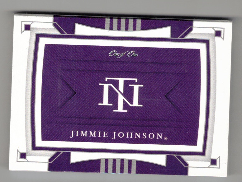 2020 National Treasures JIMMIE JOHNSON Autograph Gloves Alpine Star Booklet 1/1 view 2
