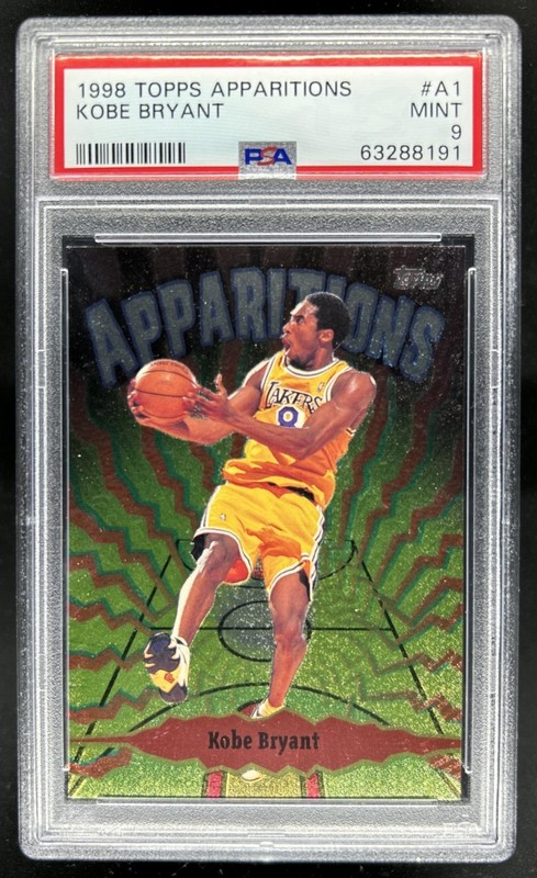 1998-99 Topps Kobe Bryant Apparitions #A1 Lakers PSA 9