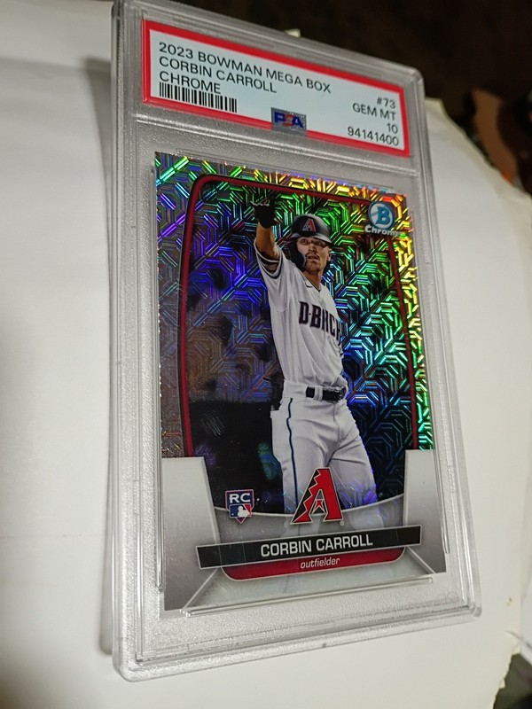 2023 Bowman - Corbin Carroll #73 Chrome Mojo Refractor (RC) PSA-10