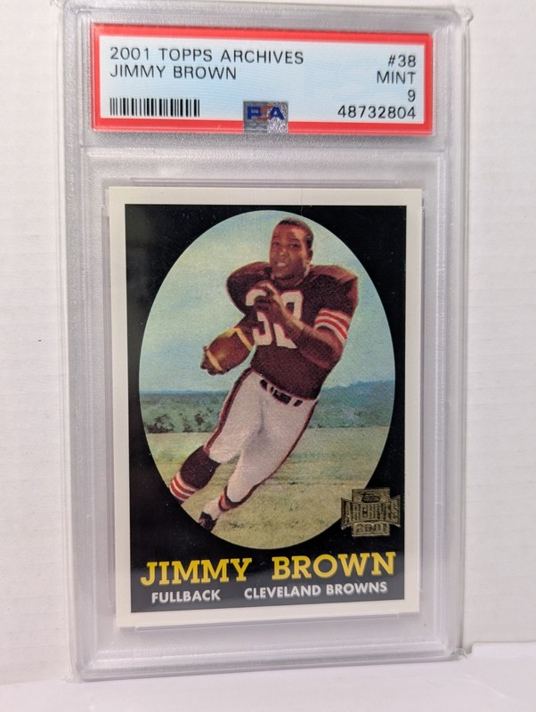 2001 Topps Archives - Jim Brown #38 PSA 9