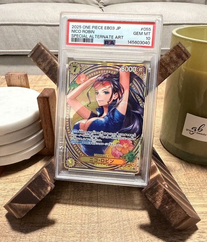 PSA 10 Nico Robin EB03-055 SP SR Parallel ONE PIECE Card Heroines Edition 2025