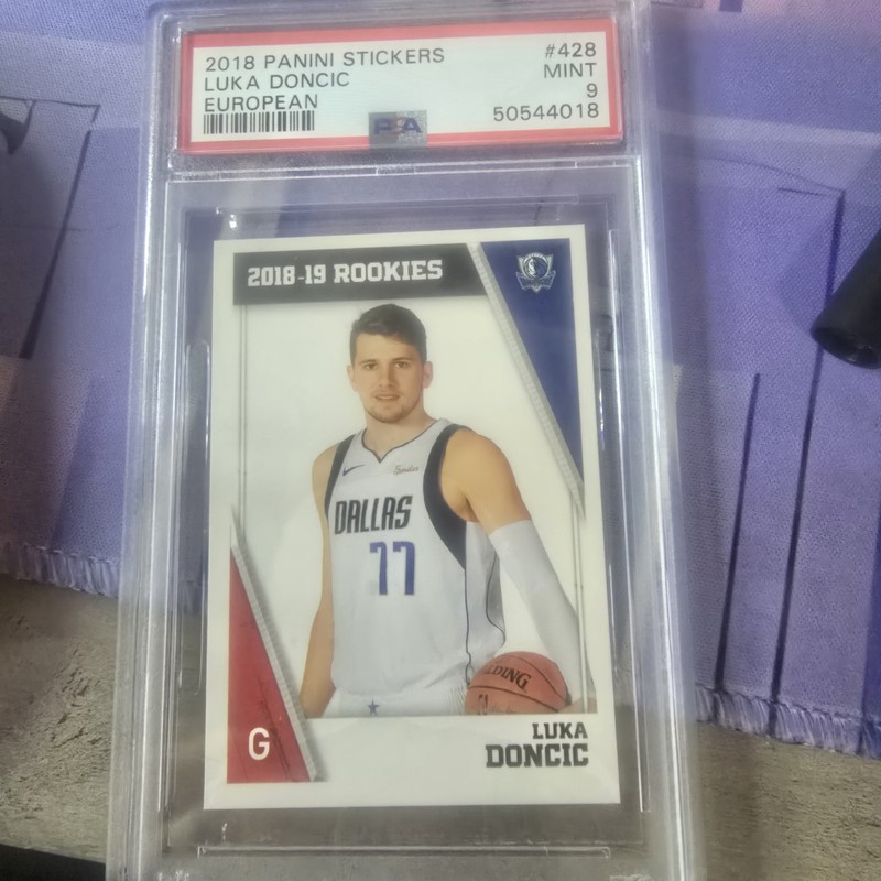 Luka Doncic Rookie 2018 Panini Sticker European Psa 9