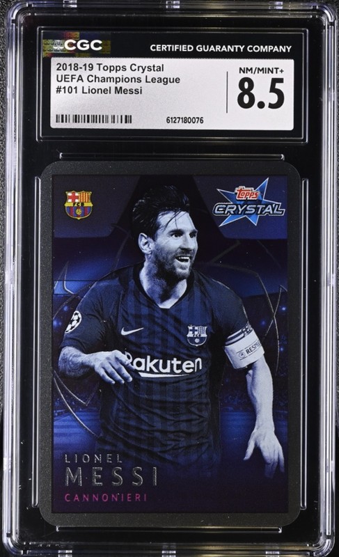 Lionel Messi 2018 Topps Crystal UCL #101 Barcelona CGC NM/MINT+ 8.5  **QTY**