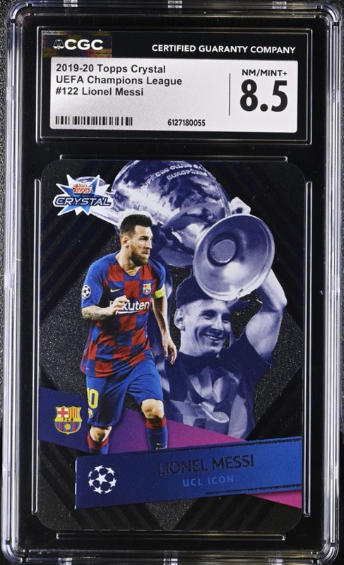 Lionel Messi 2019 Topps Crystal UCL #122 Barcelona CGC NM/MINT+ 8.5  **QTY**