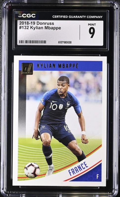 Kylian Mbappe 2018 Panini Donruss #132 France Paris PSG CGC MINT 9  **QTY**