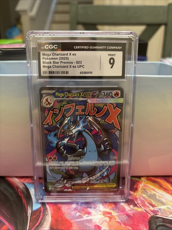Pokémon TCG CGC 9 Charizard x EX 023 UPC Black Star Promo Card