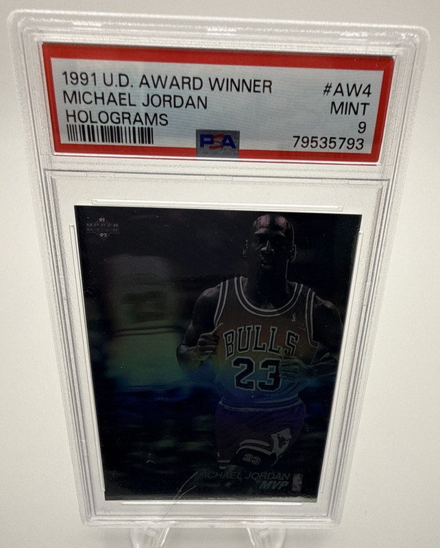 MICHAEL JORDAN 1991 Upper Deck Award Winner Holograms AW4 - PSA 9 - MINT