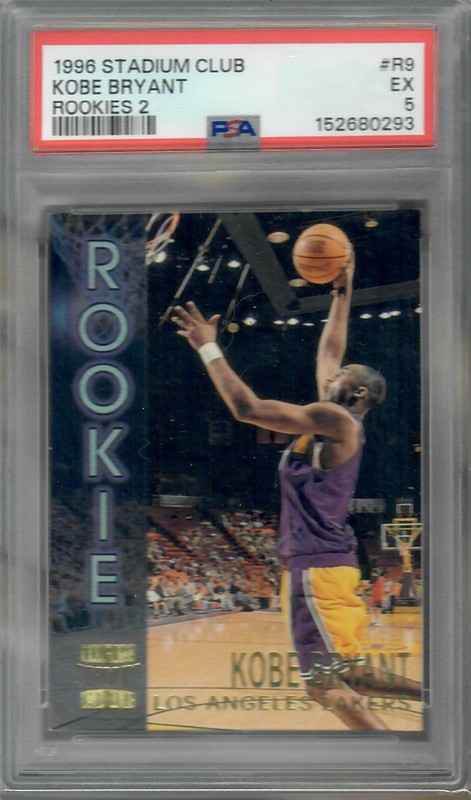 1996-97 Topps Stadium Club - Rookies Series 2 Kobe Bryant #R9 (RC) PSA 5
