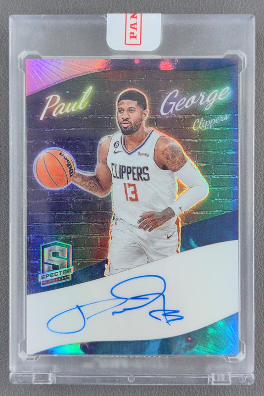 2022-23 Panini Spectra Paul George Colorgraphs Nebula Auto 1/1 Clippers