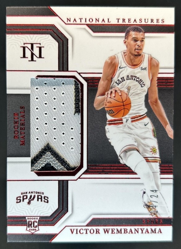 2023-24 National Treasures Victor Wembanyama Rookie RC Patch International #/24