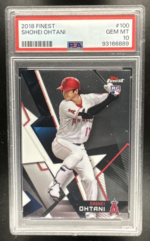 2018 Topps Finest Shohei Ohtani RC Rookie #100 Angels PSA 10 GEM MINT