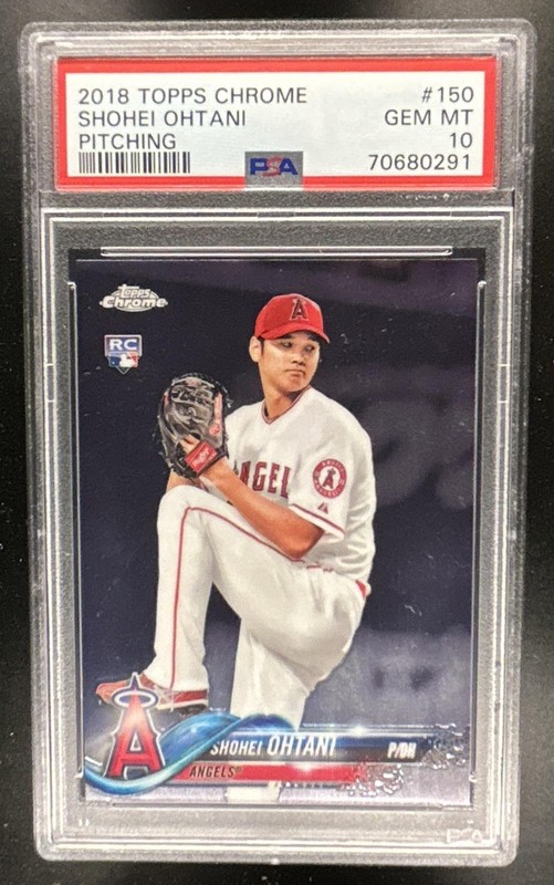 2018 Topps Chrome Shohei Ohtani RC Rookie #150 Angels PSA 10 GEM MINT