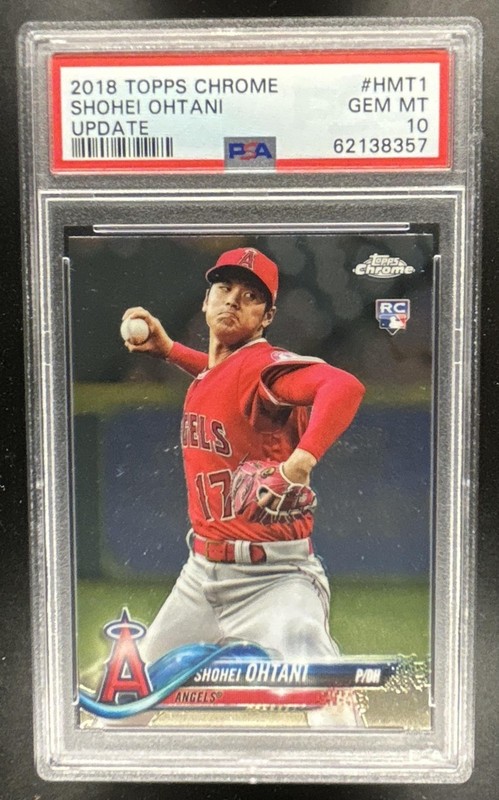 2018 Topps Chrome Update Shohei Ohtani RC Rookie #HMT1 Angels PSA 10 GEM MINT