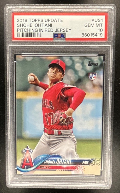 2018 Topps Update Shohei Ohtani RC Rookie #US1a Angels PSA 10 GEM MINT