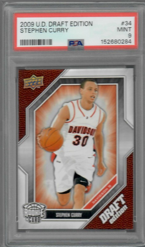 2009-10 Upper Deck Draft Edition - Stephen Curry #34 (RC) PSA 9