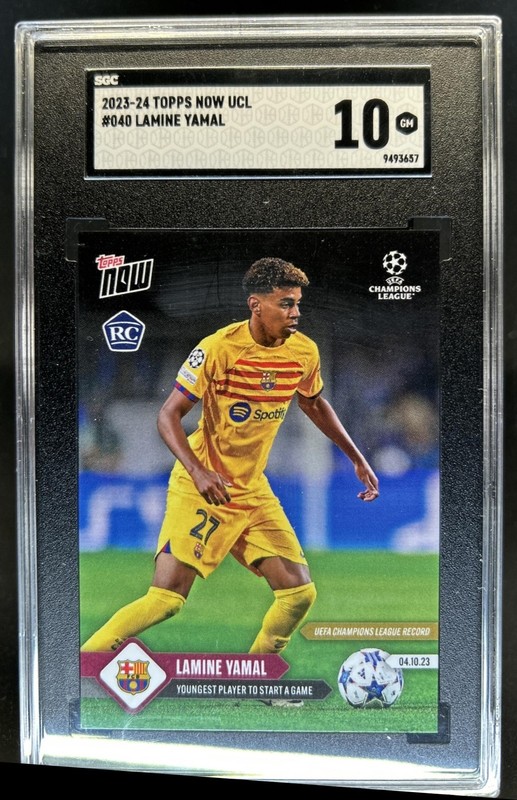 2023 Topps Now UEFA Lamine Yamal RC Rookie #040 Barcelona SGC 10