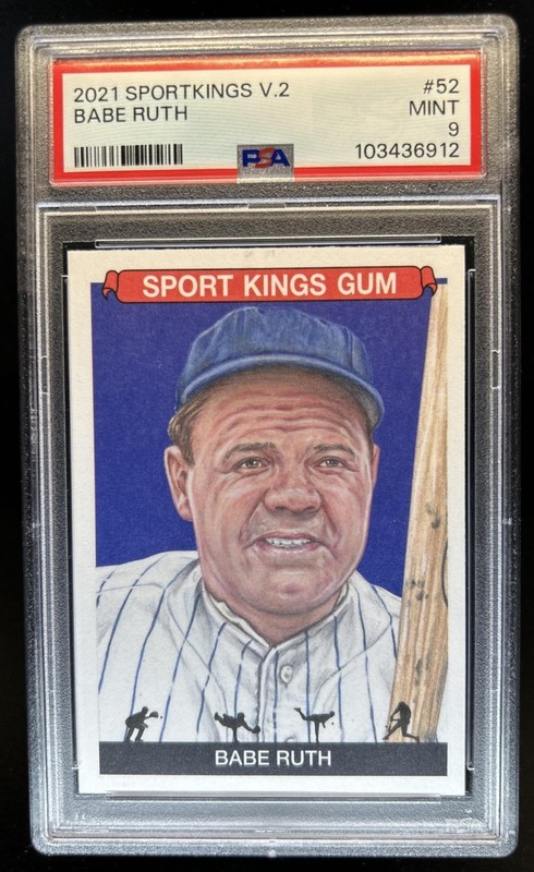 2021 Sportkings Volume 2 Babe Ruth VAR #52a PSA 9